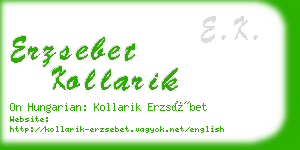 erzsebet kollarik business card